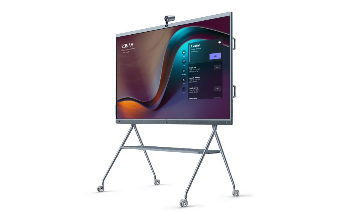 MB-FloorStand-860 for MeetingBoard Max Size: 2.18m (86) - Silver thumbnail