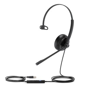 Second Edition UH34 Monaural USB Headset, with leatherette ear cushion and optional 3.5mm connection thumbnail