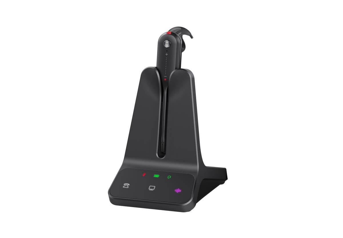 WH63 UC E2 DECT Wireless Single Ear headset with convertible headpiece inc. DECT Charge/Base thumbnail