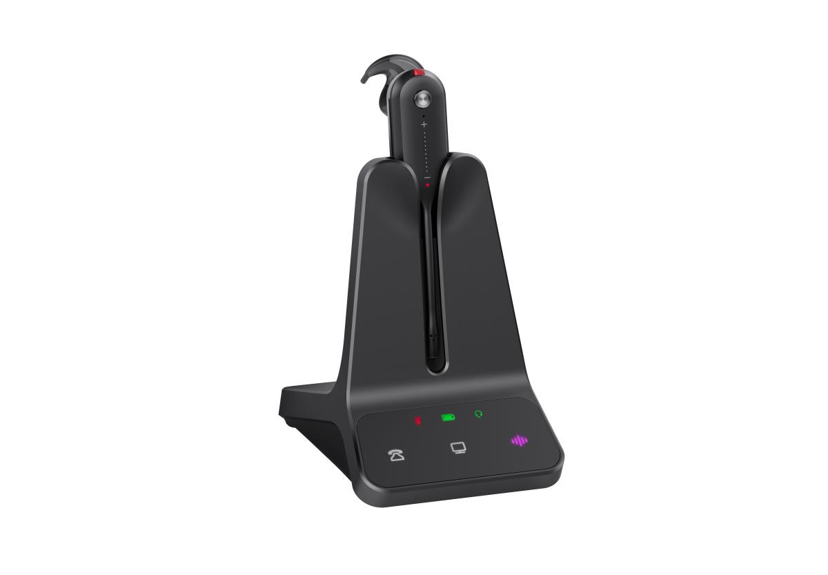 WH63 UC E2 DECT Wireless Single Ear headset with convertible headpiece inc. DECT Charge/Base thumbnail