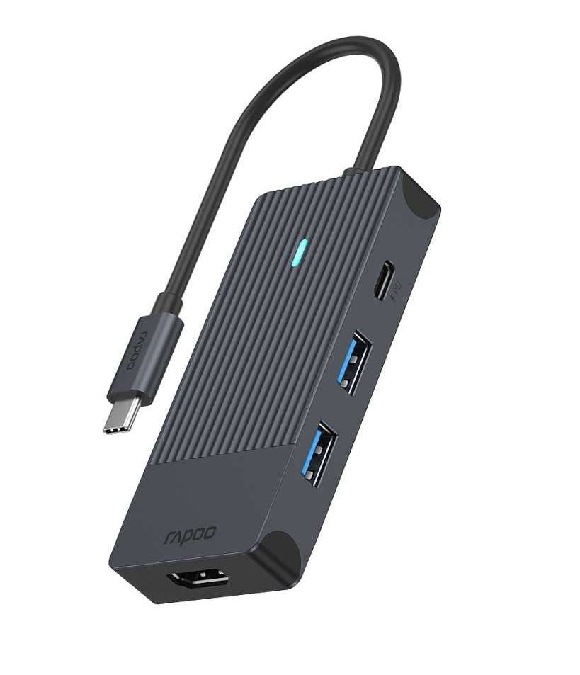 Rapoo UCM-2001 interface cards/adapter HDMI, USB 3.2 Gen 1 (3.1 Gen 1), USB Type-C thumbnail