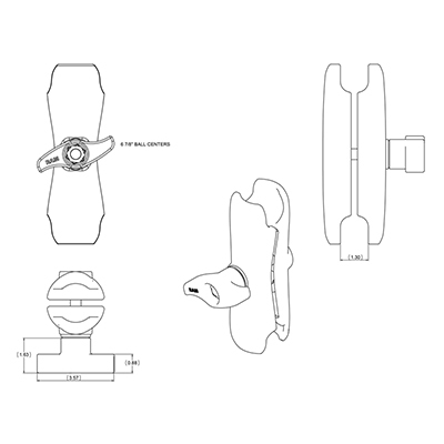 EU Product - RAM Double Socket Arm thumbnail