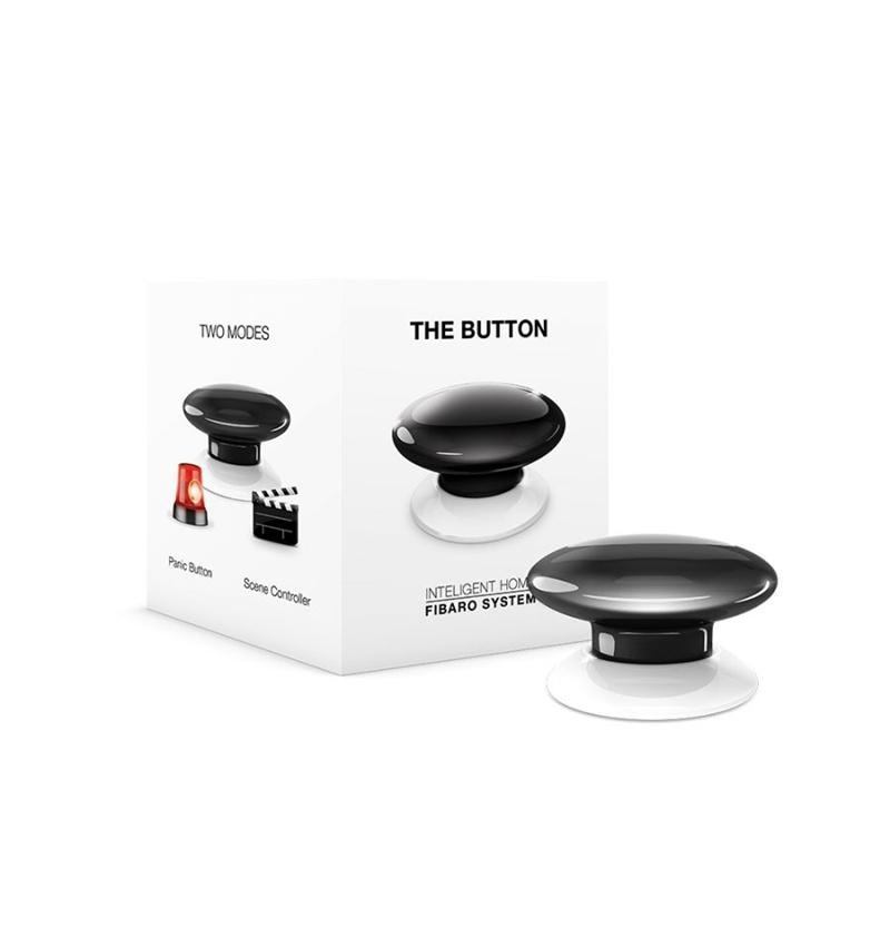 Fibaro The Button Black panic button Wireless Alarm thumbnail
