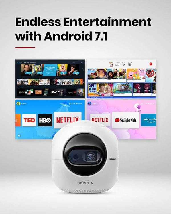 Nebula Astro data projector Standard throw projector 100 ANSI lumens DLP WVGA (854x480) White thumbnail
