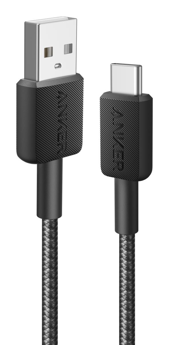 322 USB-A TO USB-C CABLE 3FT BRAID B thumbnail
