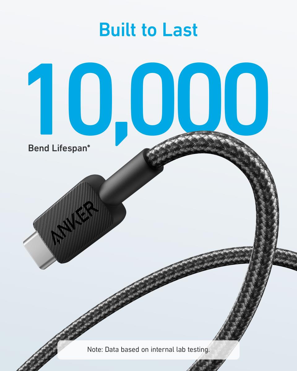 322 USB-A TO USB-C CABLE 3FT BRAID B thumbnail