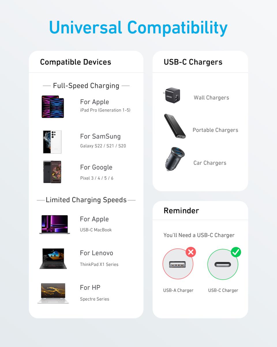 322 USB-C TO USB-C CAB 6FT BRAIDEDWH thumbnail