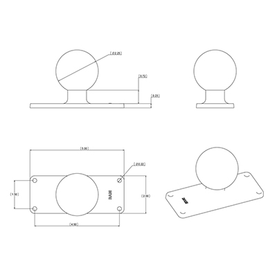 EU Product - s rectangular base plate thumbnail