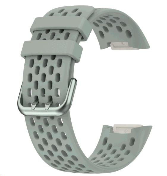 EU Product - Charge 6 Silicone watch strap - Gray thumbnail