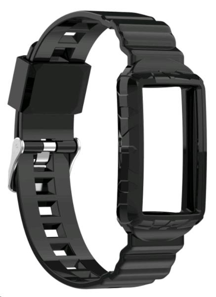 EU Product - Charge 4 Silicone watch strap - Black thumbnail
