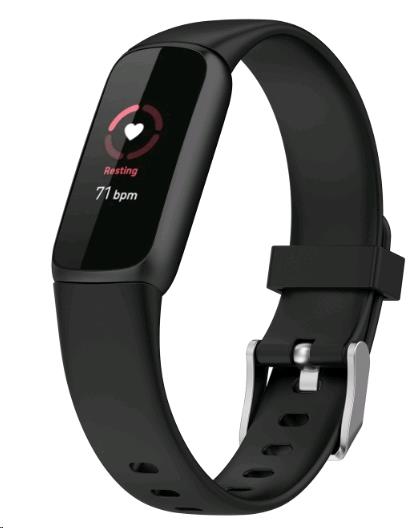 EU Product - Luxe Silicone watch strap - Black thumbnail