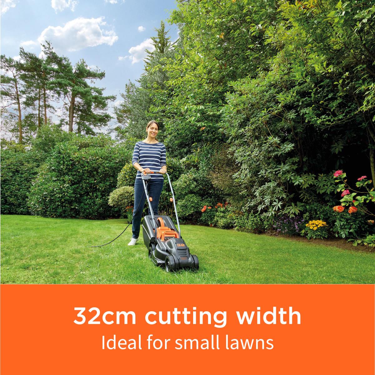 32CM 1000W ELECTRIC ROTARY MOWER thumbnail