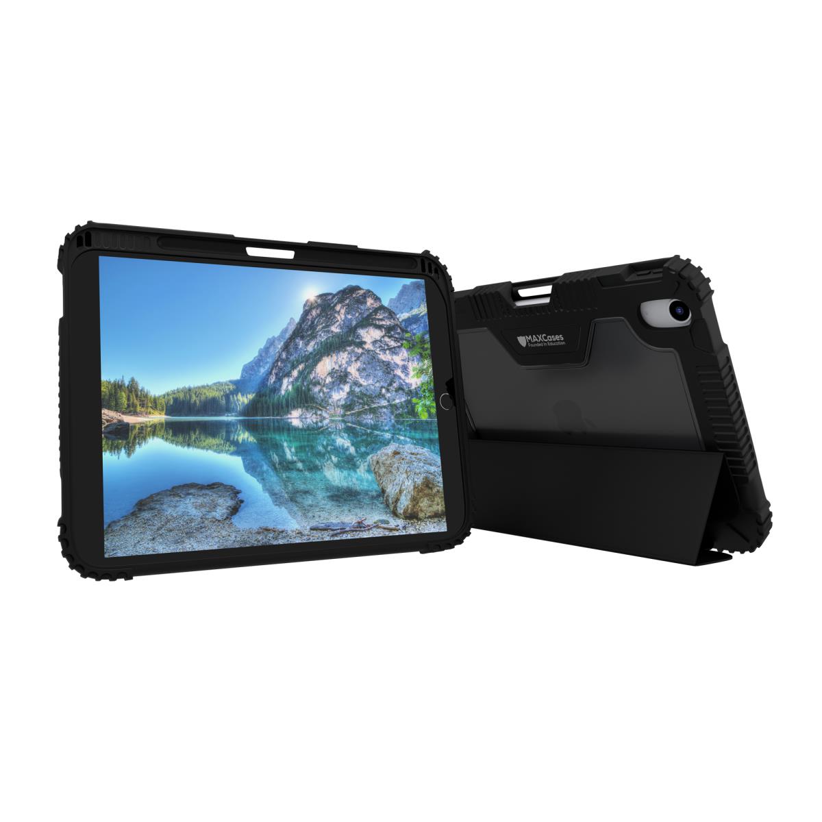 Extreme Folio-X for iPad 10/11tg gen (Smooth Wipeable Material) (Black) thumbnail