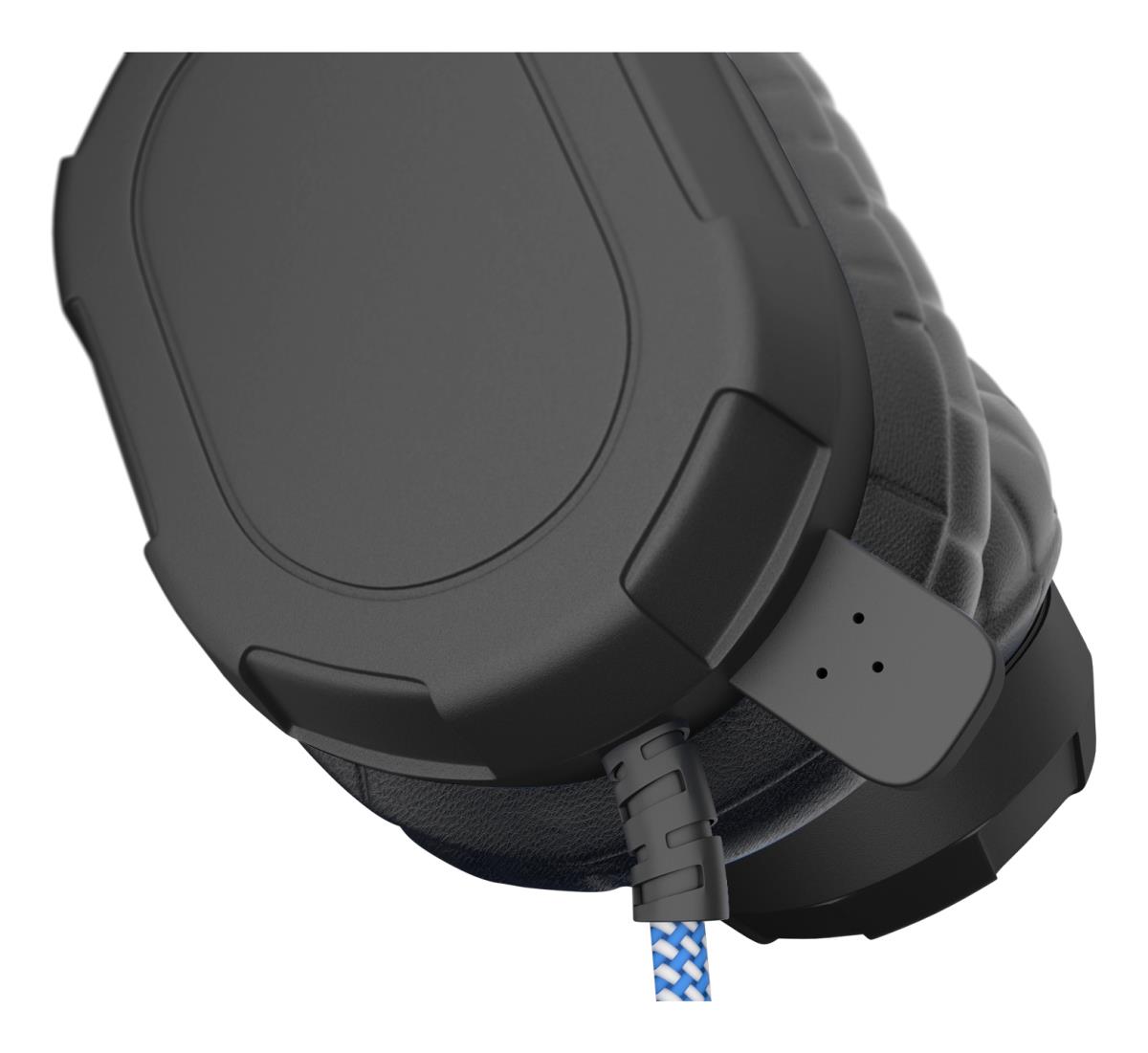 Extreme Headset withbraided cable inline volume control and built-in microphone with USB-C connector (Black) thumbnail