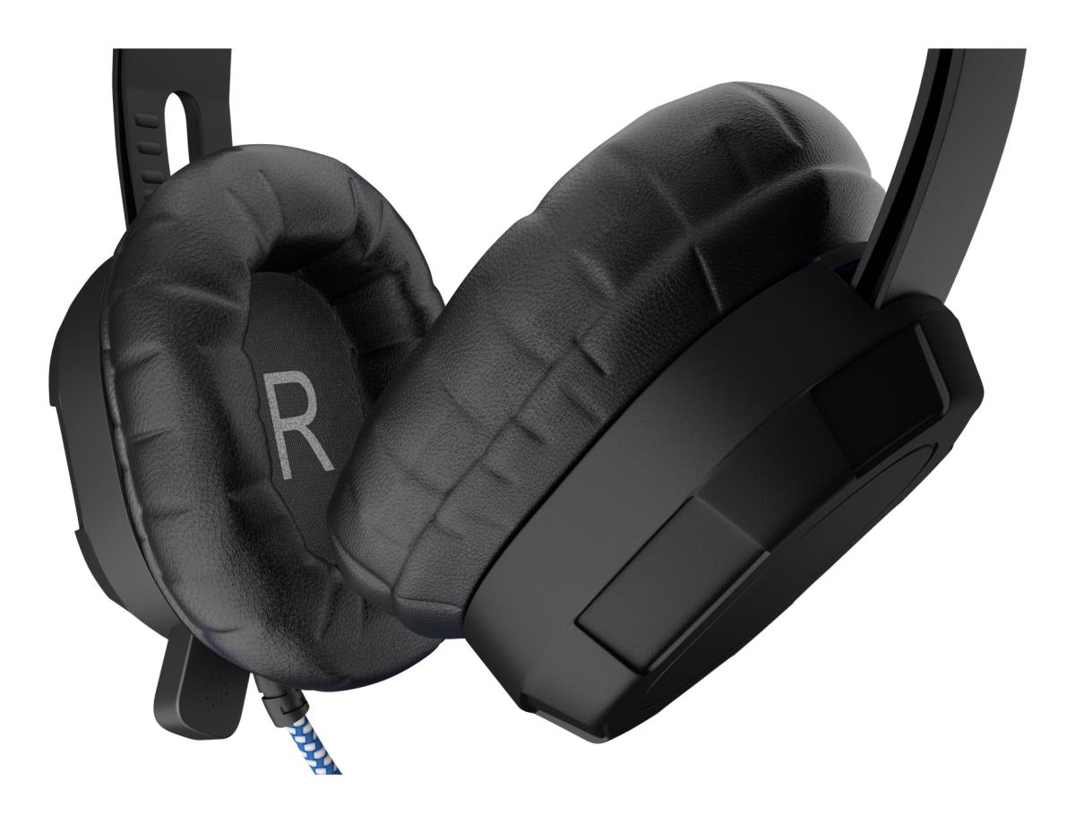 Extreme Headset withbraided cable inline volume control and built-in microphone with USB-C connector (Black) thumbnail
