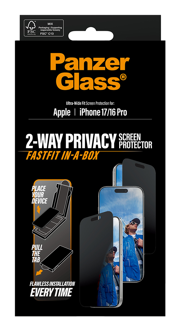 EU Product - PG Screen Protector iPhone17 /16 Pro Privacy  UWF thumbnail