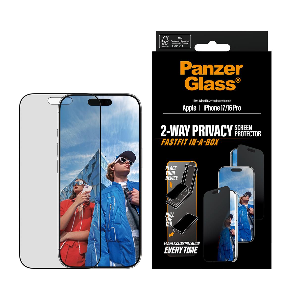 EU Product - PG Screen Protector iPhone17 /16 Pro Privacy  UWF thumbnail
