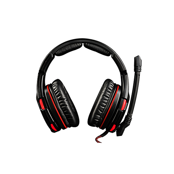 Modecom VOLCANO GHOST Headset Wired Head-band Gaming Black, Red thumbnail