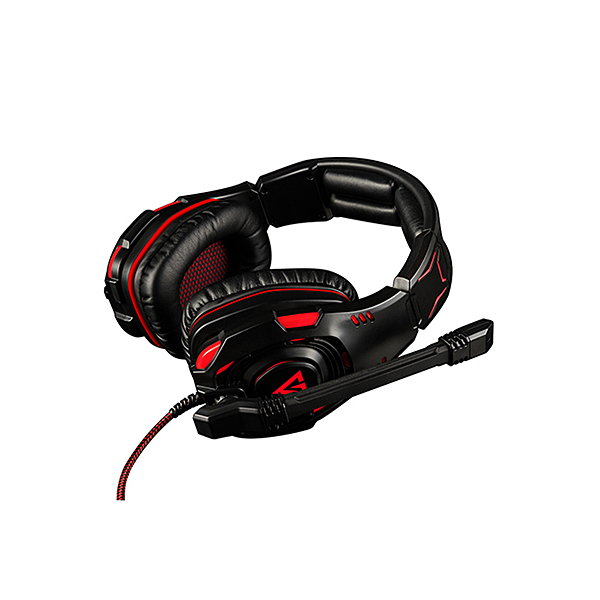 Modecom VOLCANO GHOST Headset Wired Head-band Gaming Black, Red thumbnail