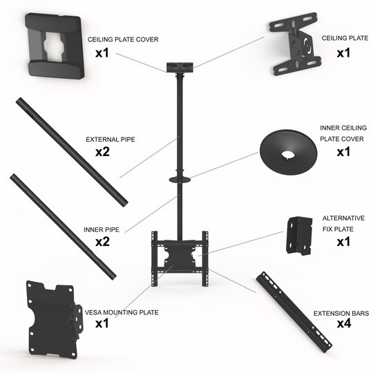 M Public Ceilingmount Medium Single 3000 thumbnail