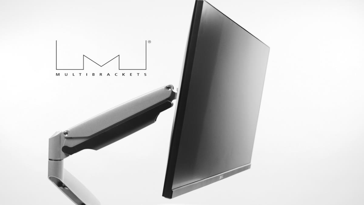 M Deskmount Gas Spring Single Silver thumbnail