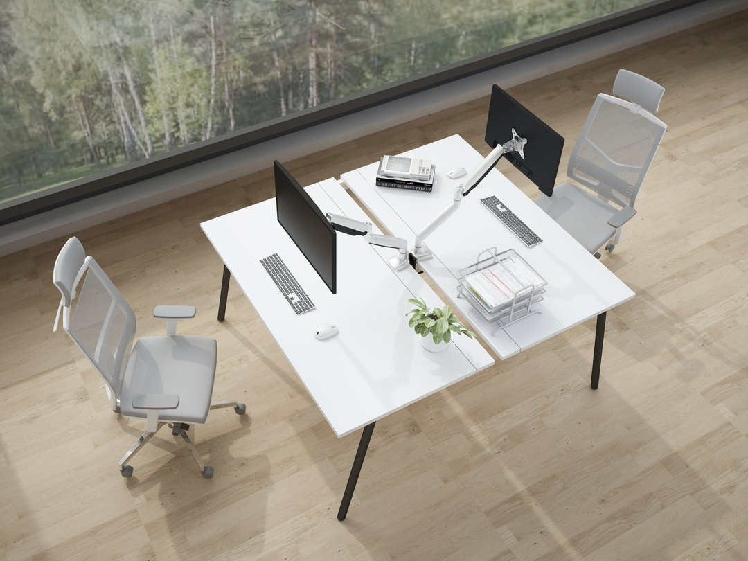 M Deskmount Gas Spring Single Silver thumbnail