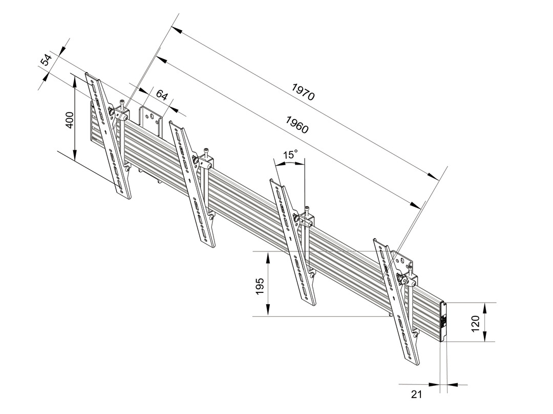 M Wallmount Pro MBW2U Tilt Black thumbnail