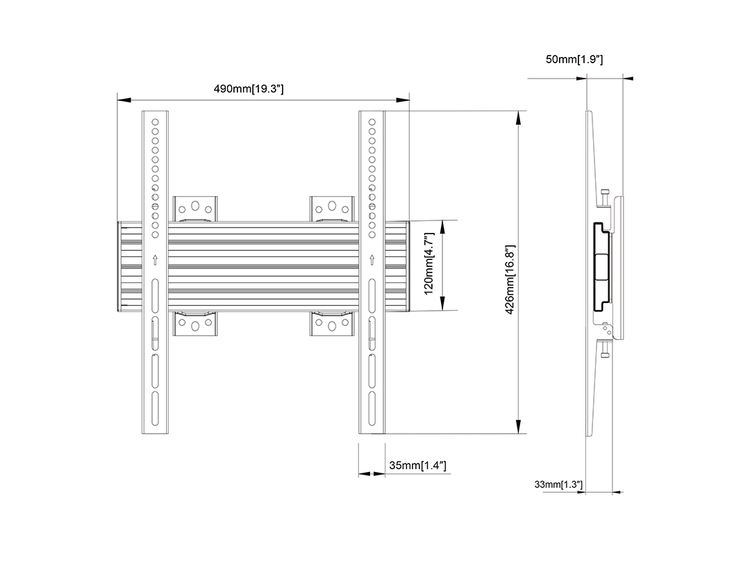 *Non Cancellable/Non Returnable (NCNR)* WALLMOUNT PRO 400 FIXED BLACK thumbnail