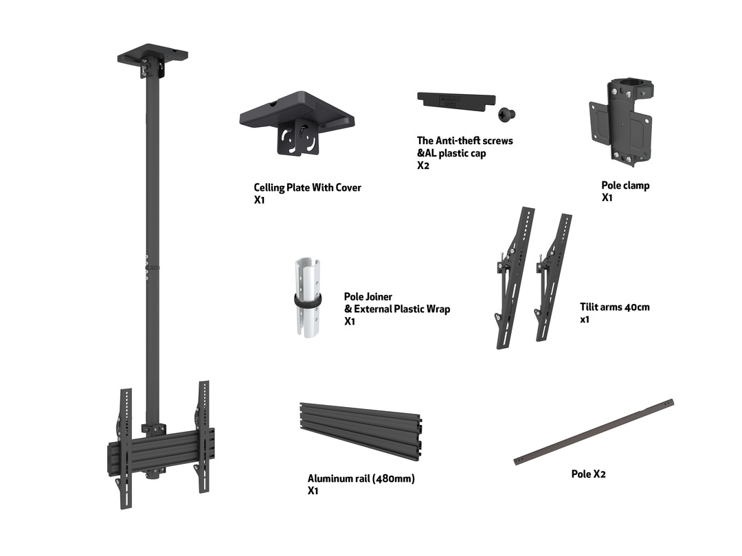 M Ceiling Mount Pro MBC1U VESA 400 thumbnail