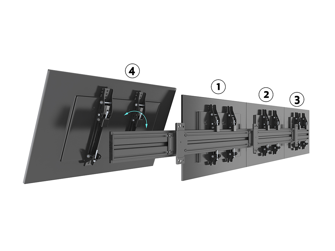 M Menu Board Wall Mount Pro MBW4X1U VESA 300 thumbnail