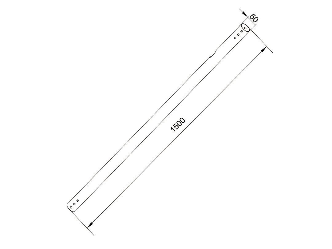 M Pro Series - Extension Pipe 1.5m White thumbnail