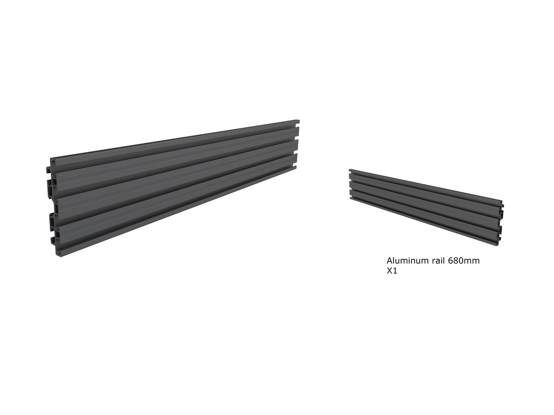 M Pro Series - Single Screen Rail 68cm Black thumbnail
