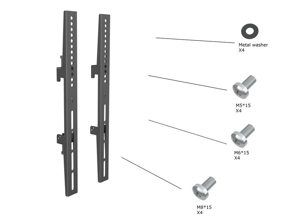 M Pro Series - Fixed Arms 400mm thumbnail