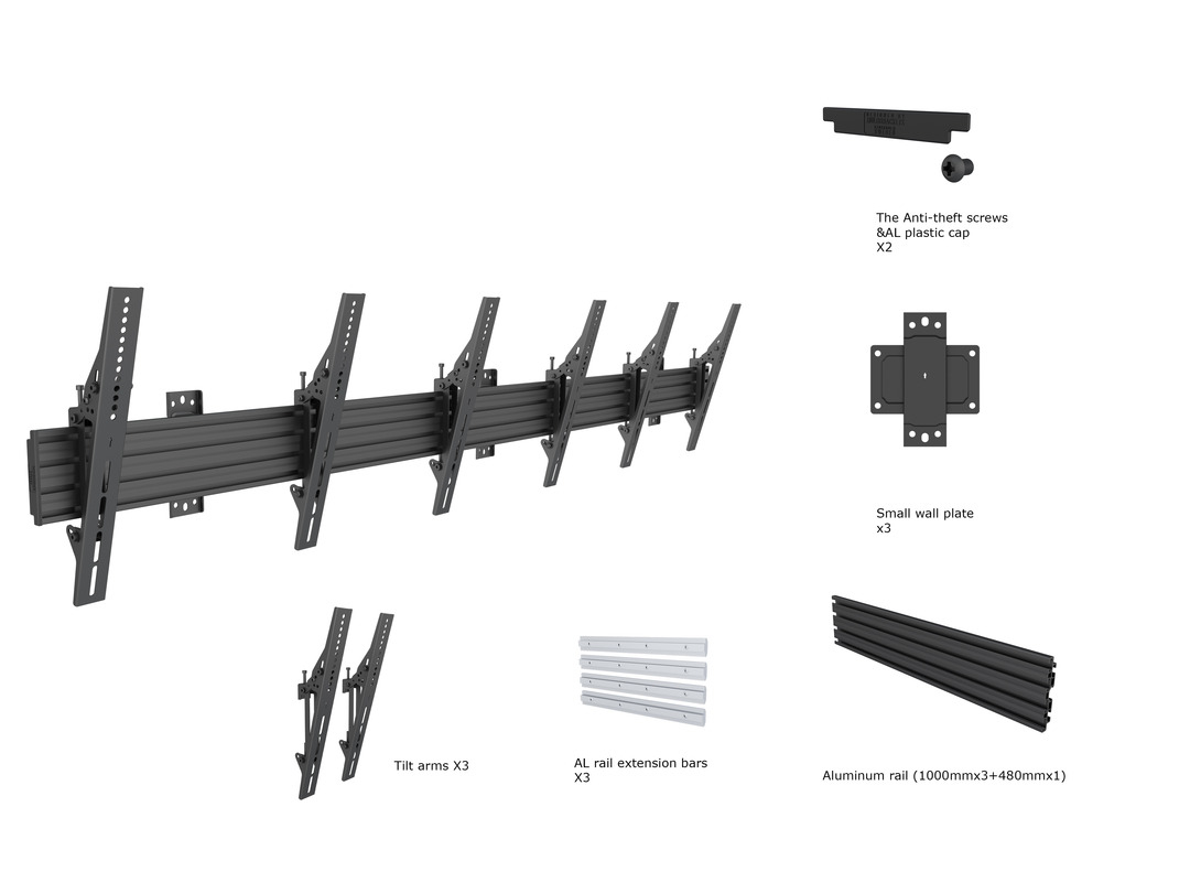 M Wallmount Pro MBW3U Tilt Black thumbnail