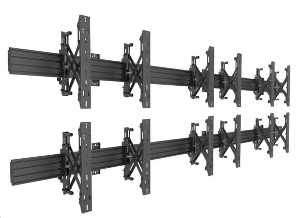 M Wallmount Pro MBW3x2U Push In Pop Out Blac thumbnail