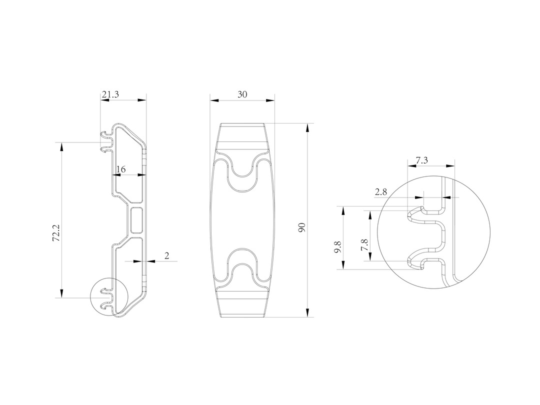 M Pro Series - Cable Management Clip 6-pack thumbnail