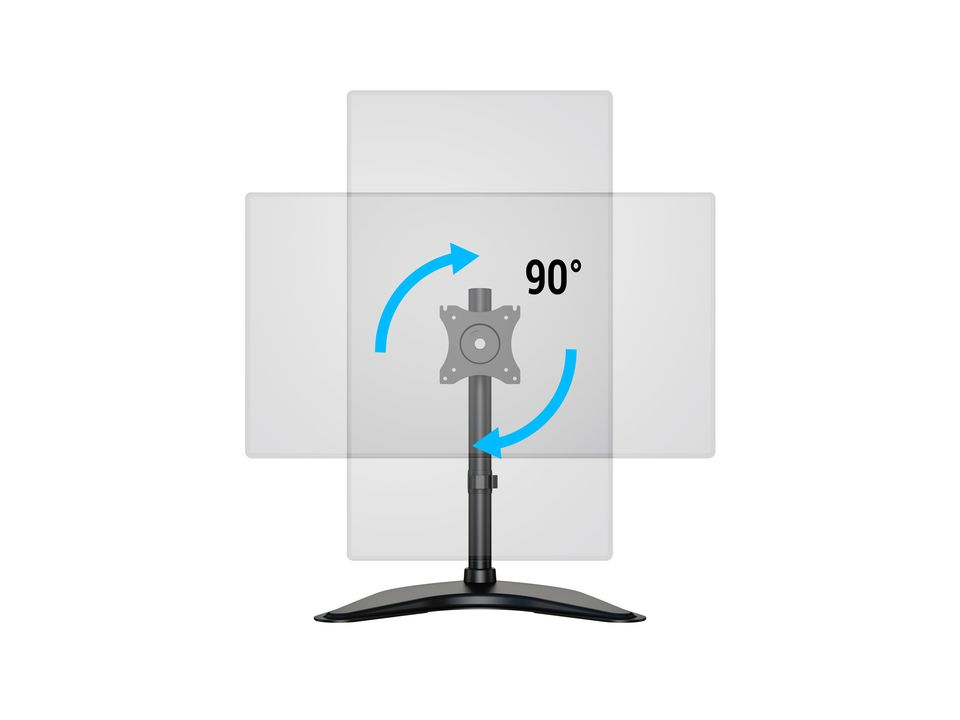 Deskstand Basic Single - 75x75 - 100x100 - Black - HAS thumbnail