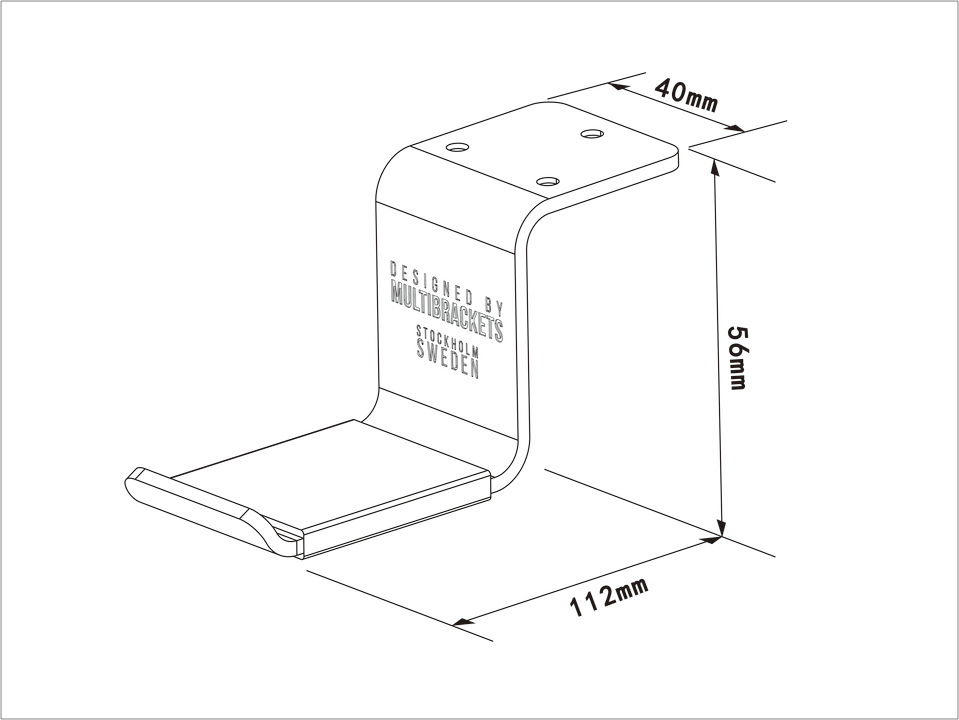 Multibrackets M Headset Holder Desk Black thumbnail