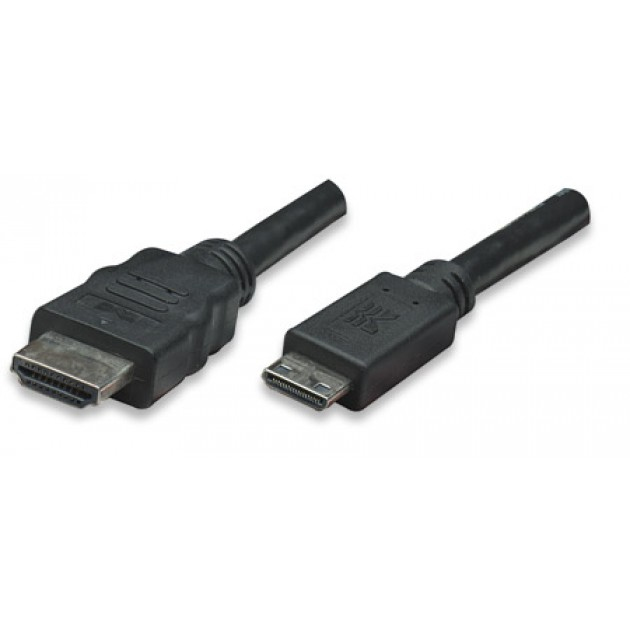 EU Product - HDMI kabel High Speed mit Ethernet-Mini HDMI, 1.8m sw thumbnail