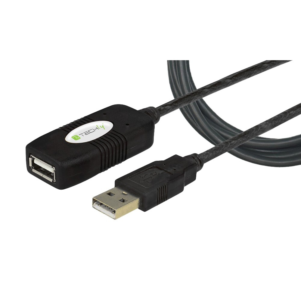 EU Product - USB 2.0 Aktive Verl�ngerung, Hi-Speed, 10m, schwarz thumbnail