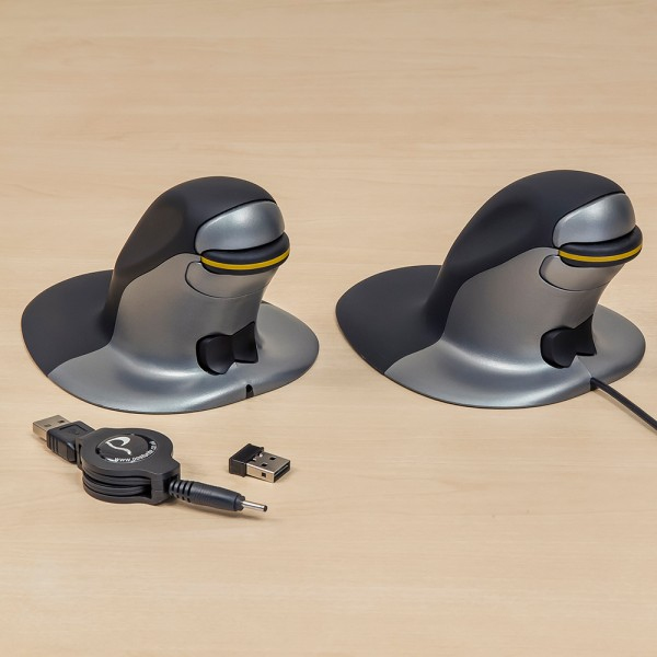 Posturite Penguin Ambidextrous Vertical mouse RF Wireless Laser 1200 DPI thumbnail