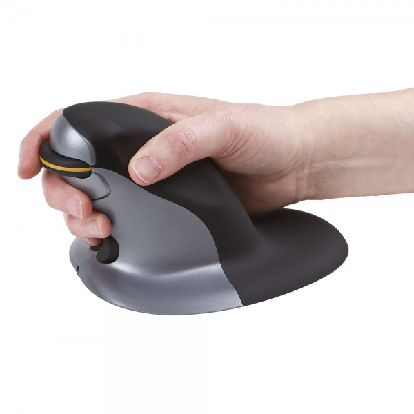 Posturite Penguin Ambidextrous Vertical mouse RF Wireless Laser 1200 DPI thumbnail