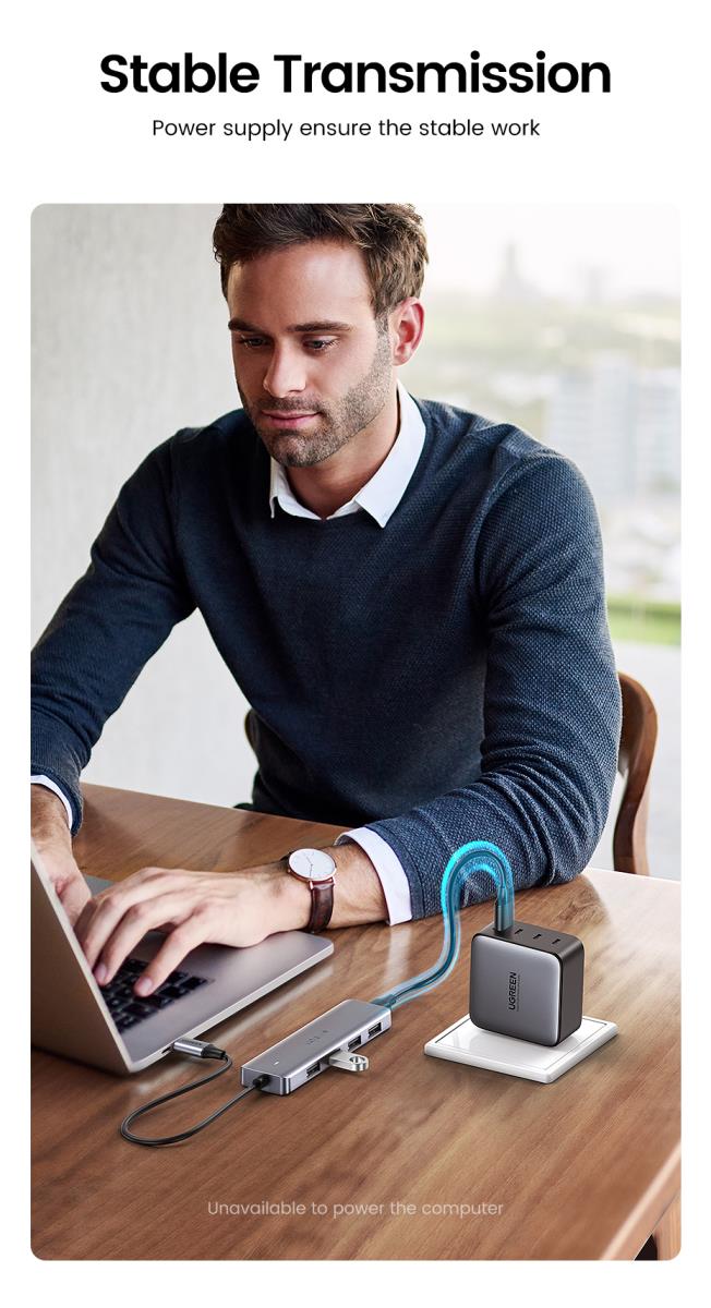 REVODOK USB-C 4-PORT USB 3.0 HUB thumbnail