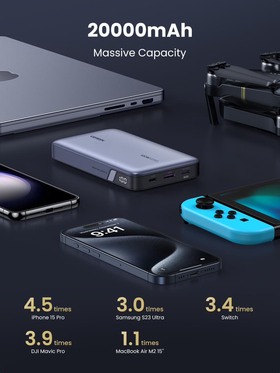 20000MAH PD 100W POWERBANK thumbnail