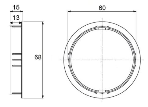 EU Product - Desk Gromme 60mm luminum thumbnail