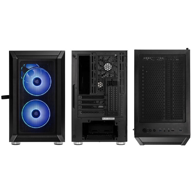 Citadel Mesh RGB Micro-ATX Case - Black thumbnail