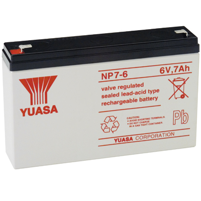 NP7-6 (6V 7Ah) Yuasa General  Purpose VRLA Battery thumbnail