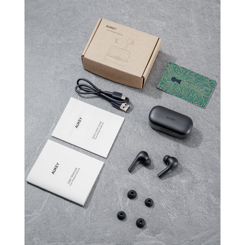 AUKEY Move Compact II Headset True Wireless Stereo (TWS) In-ear Calls/Music USB Type-C Bluetooth Bla thumbnail