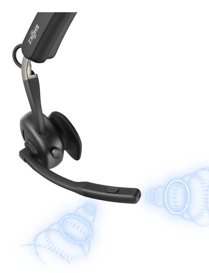 OpenMeet UC Wireless Bluetooth Bone Conduction Videoconferencing Headset with USB-C adapter thumbnail