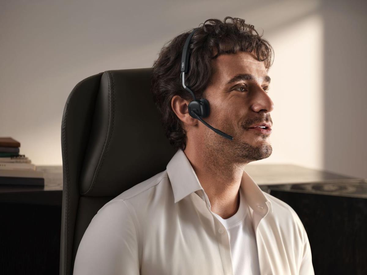 OpenMeet UC Wireless Bluetooth Bone Conduction Videoconferencing Headset with USB-C adapter thumbnail